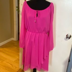 EUC Jennifer Lopez Fuchsia Dress